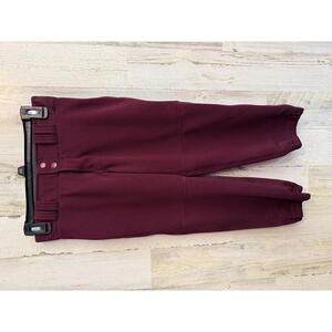 Maxim Youth Boys XS Baseball Pants Burgundy Size XS